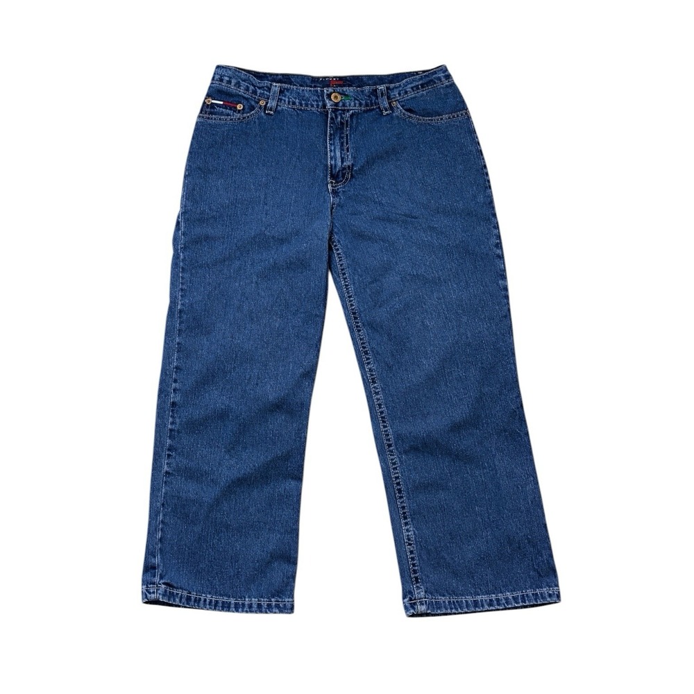 Tommy Hilfiger Hip Jeans‎ Crop Size 11 Pockets Denim Jeans Medium Wash Womens